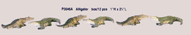 Dollhouse Miniature 12 Pcs. Alligator
